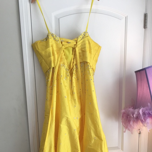 Yellow Prom Dress - Picture 3 of 3